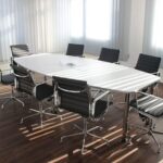 White Wooden Table With Chairs Set